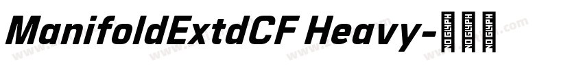 ManifoldExtdCF Heavy字体转换 ManifoldExtdCF Heavy字体转换